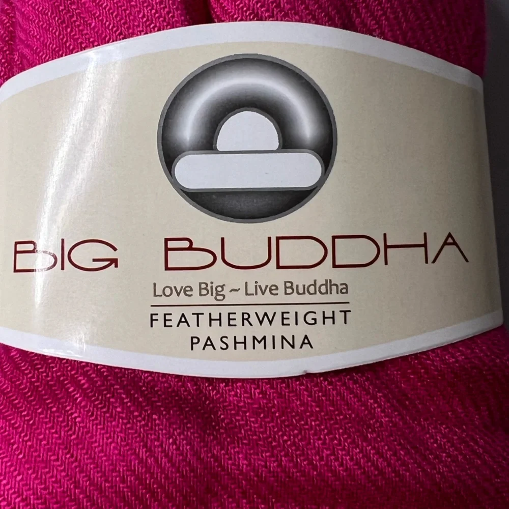Big‎ Buddha Fuchsia Pashmina Scarf